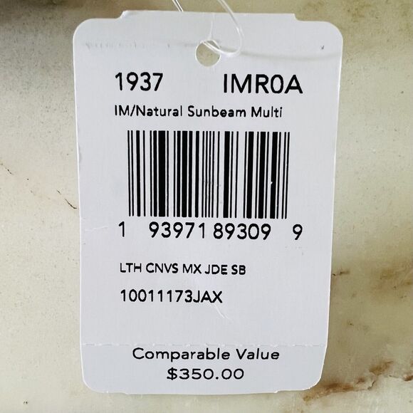 COACH Natural Sunbeam Multi Leather Canvas Mix Jade Shoulder Bag - Picture 11 of 11